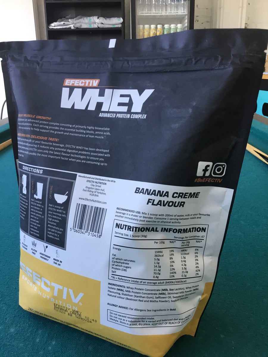 Whey protein banana